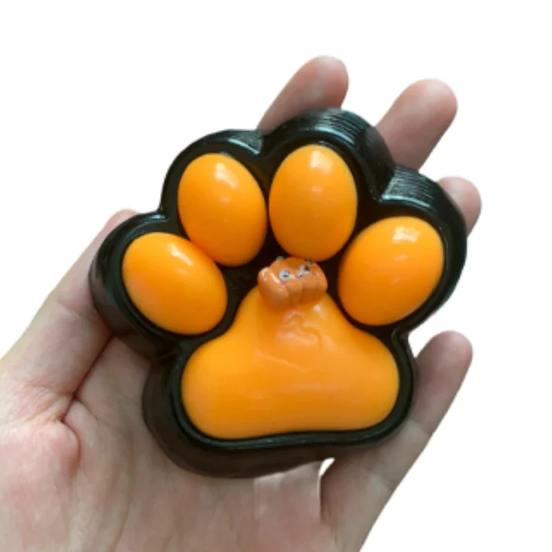 Simpatico giocattolo antistress con zampa di gatto squishy, gelatina morbida, giocattolo da spremere, gadget per bambini e adulti, regali anti-ansia di Natale, giocattolo da spremere