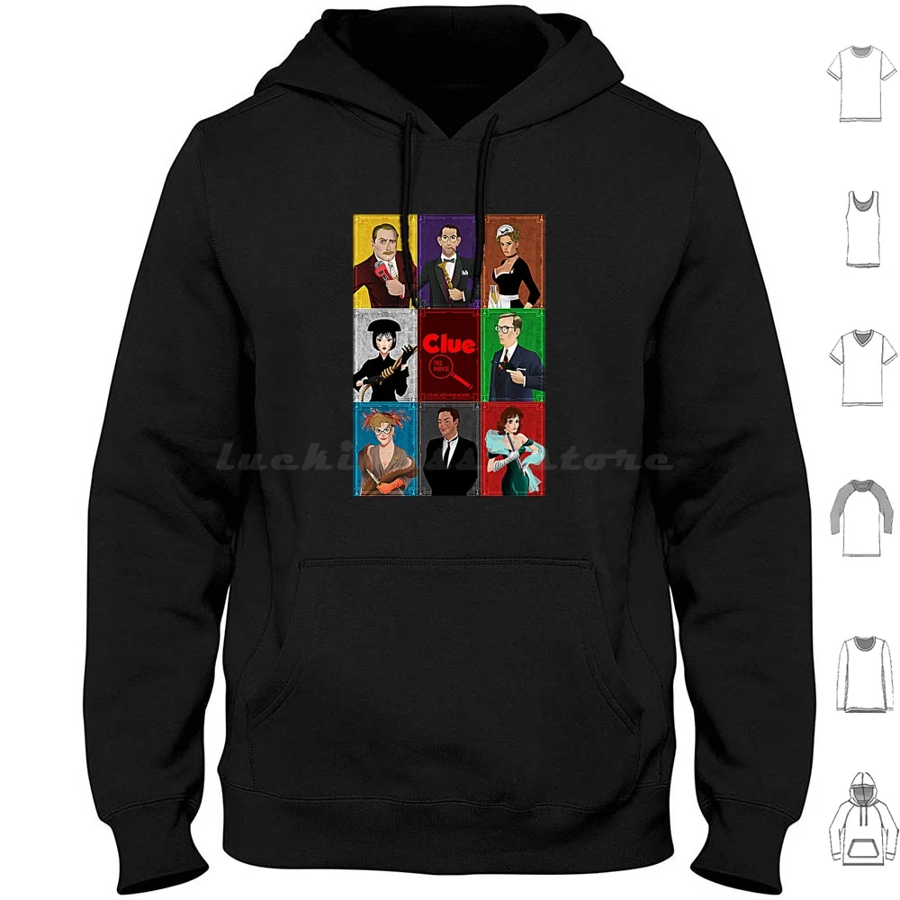 Clue Movie T-Shirt Hoodies, Manches longues, Jeu de société Clue 124., Madeline Kahn, QuerCurry Eileen