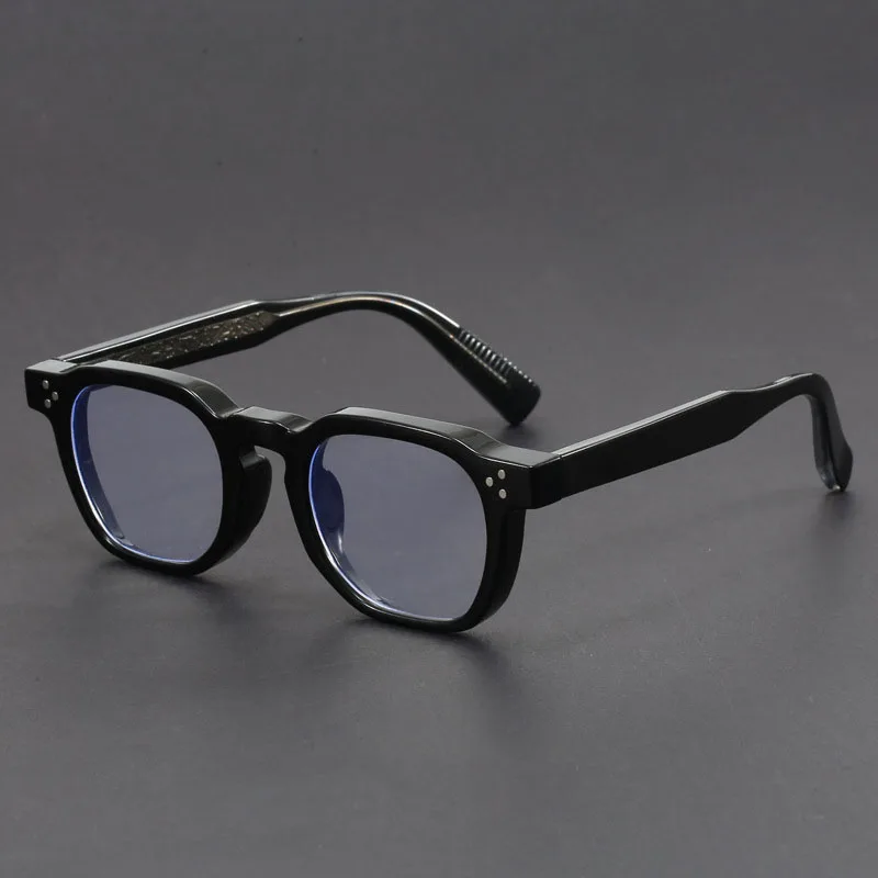 Retro Thick Spectacles Frame New Pattern Men Japanese Style Large Glasses Frame Handmade Optical Anti Blue Light Myopia Glasses