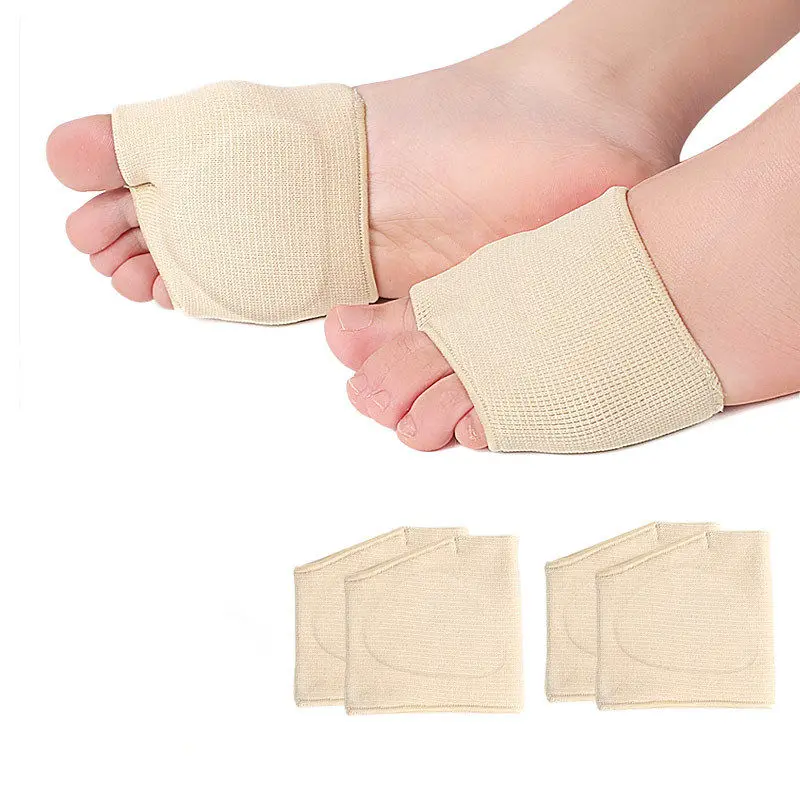 1pcMetatarsal Sleeve Toe Bunion Sole Forefoot Gel Pads Cushion Half Sock Supports Foot Care Tool image 3