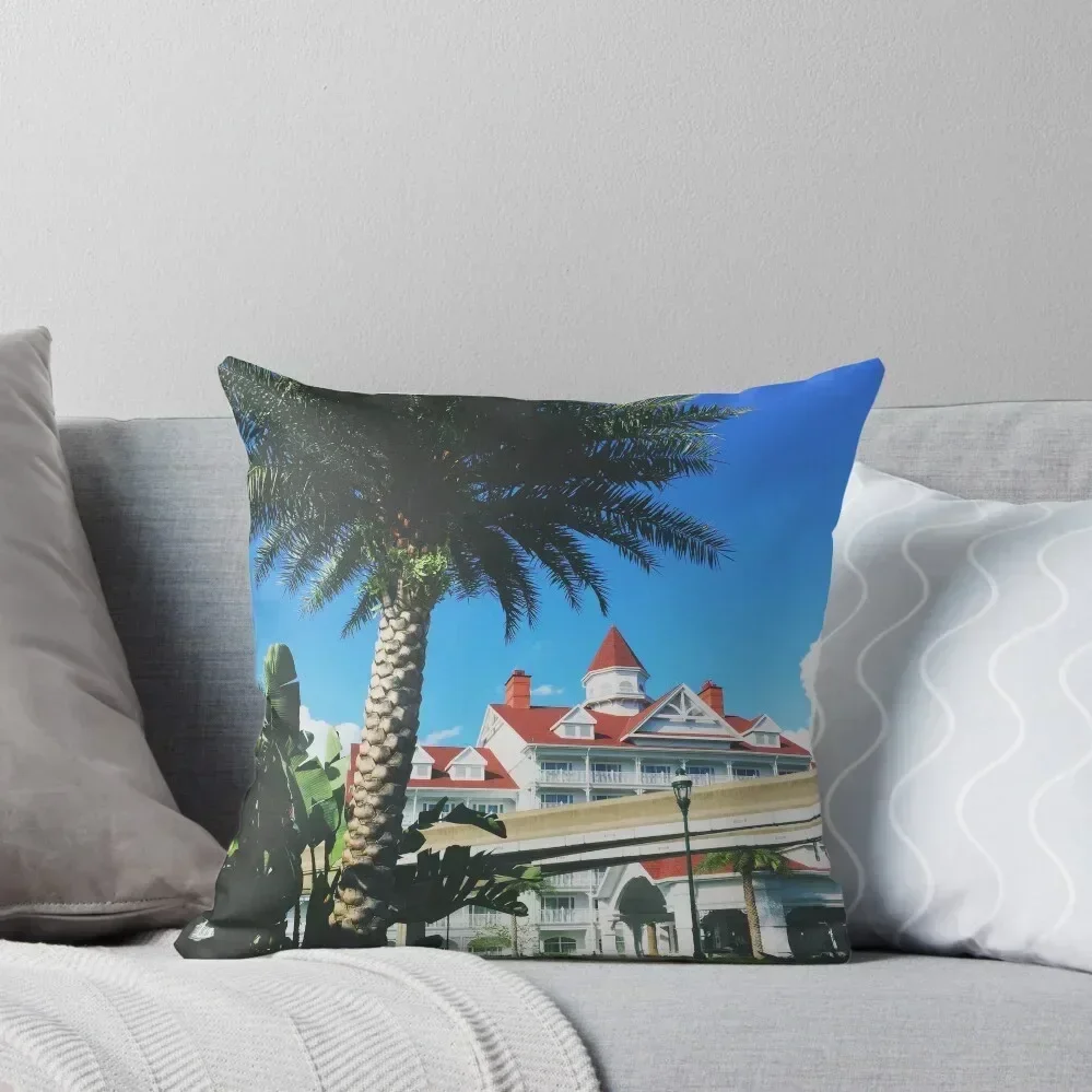 Grand Floridian Throw Pillow Embroidered Cushion Cover Sofa Cushions Cover Cusions Cover Cushions Home Decor pillow