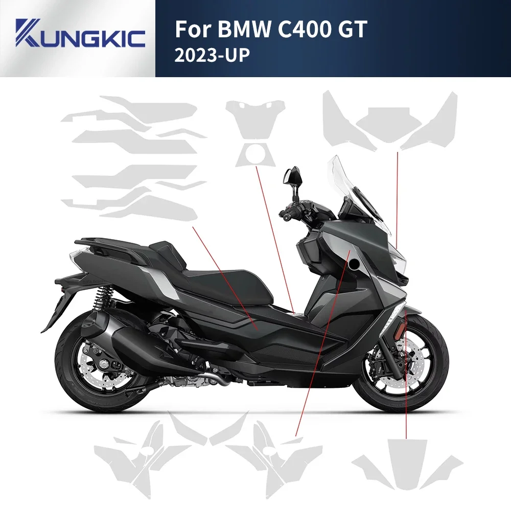 

Защитная пленка для мотоцикла BMW C400GT C400 GT C 400 GT PPF TPU, комплект для защиты от царапин, полный комплект для защиты обвеса от царапин.