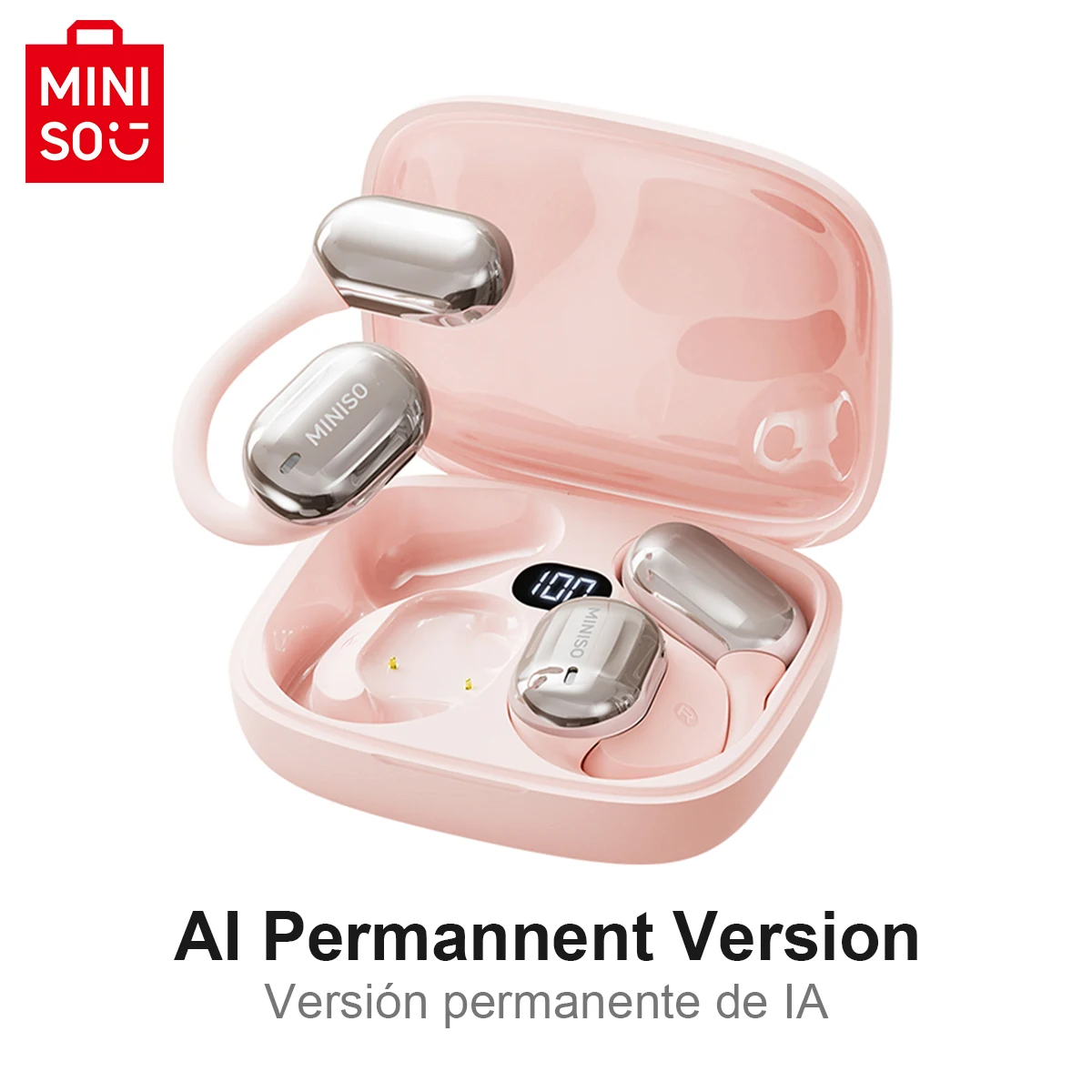 MINISO MS162 Intelligente Bluetooth-Übersetzungsohrhörer, kabellose Kopfhörer, Chat-Headset, Büro, Reisen, 16-mm-Treibereinheit 5