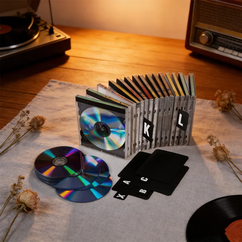 Alphabetische Trennblätter für einfaches Auffinden – 26-teiliger A-Z-Organizer für Musikalben und Akten, finden Sie schnell Ihre CDs, DVDs und Schallplatten.