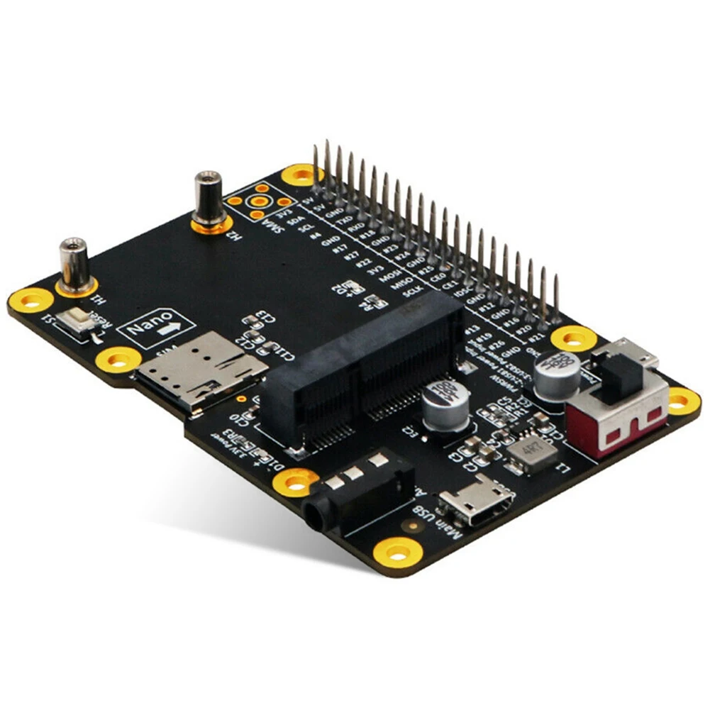 Mini 3G/4G/LTE Module HOED Draagbare USB Uitbreidingskaart met SIM-kaartsleuf Verticale Adapterkaart voor Raspberry Pi