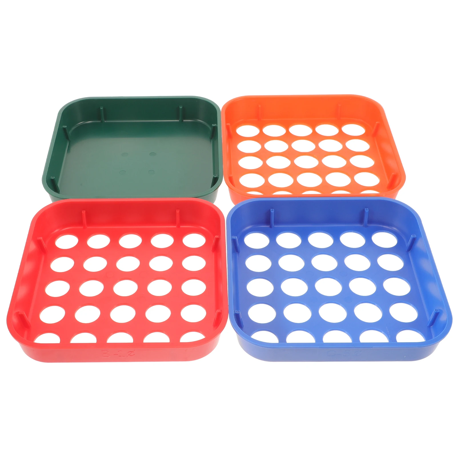 4Pcs Plastic Coin Sorting Trays Stackable Sorter for Quarters Dimes Nickels Pennies Efficient Counting Use