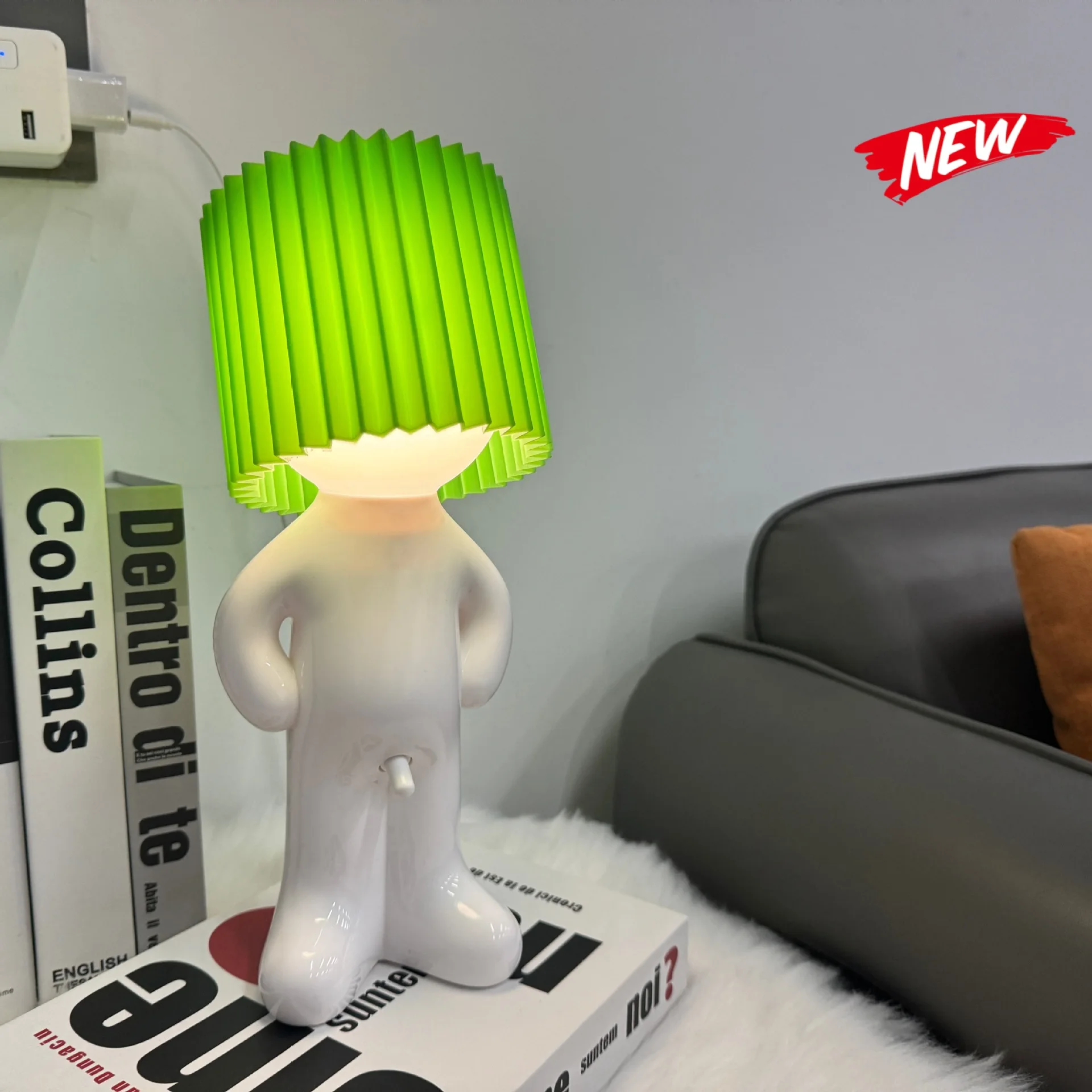 Creative Table Book Light Decoration Desktop, USB Creative Atmosphere Lamp Little Naughty Boy Night Light Festival Gifts