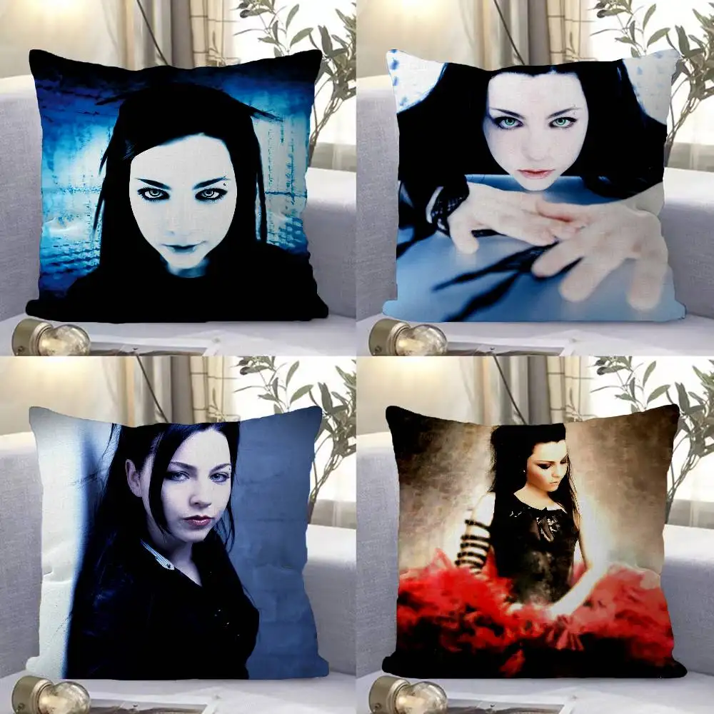 E-Evanescence Rock Bands Cushion Cover Polyester Sofa Cushions Decorative Throw Pillows Home Decoration Pillowcover