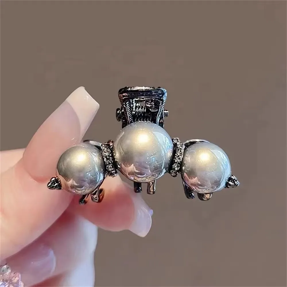 Elegante Perle kleine Haarklammern Klemme Stirn Pony Haarnadeln Prinzessin Frauen Mädchen kleine Haarspangen