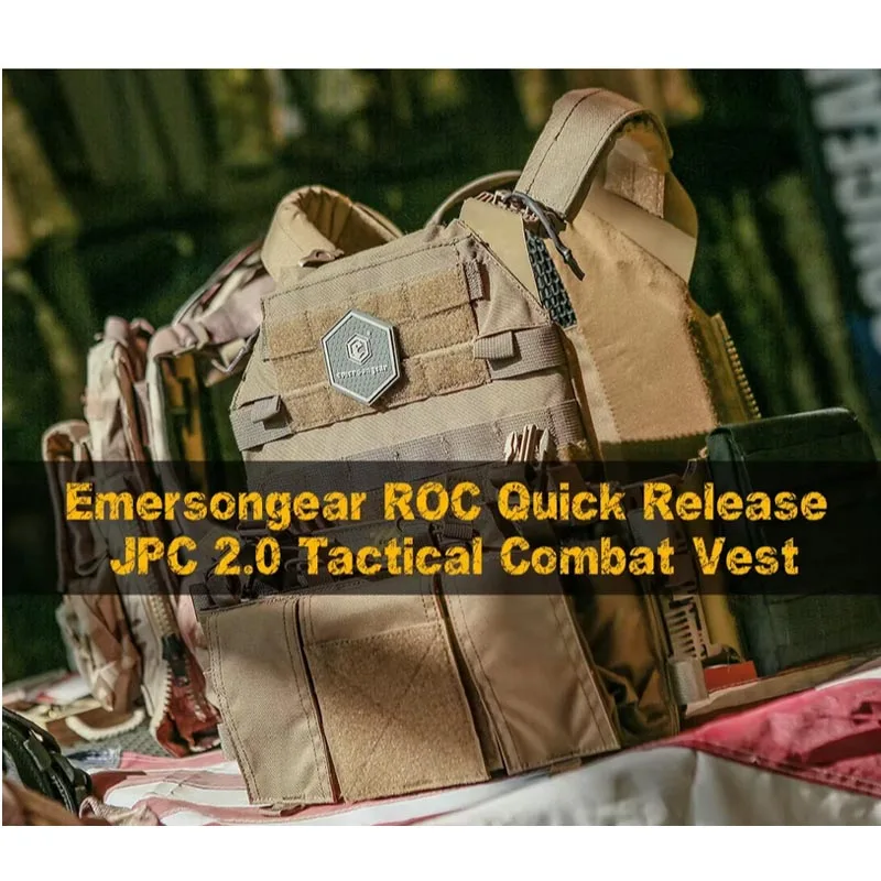 

Emersongear Quick Release Jum Plate Carrier 2.0 Tactical Vest Hiking Hunting Combat Molle Airsoft Nylon Outdoor EM7403