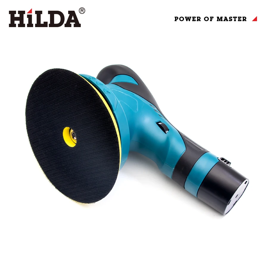 HILDA 12V Cordless Car Polisher Wireless Car Beauty Waxing Auto Paint Care Furniture Polishing Machine Auto Washing