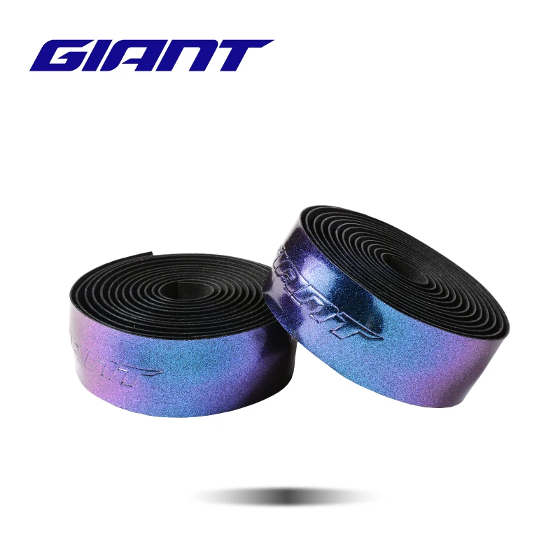 Giant Chameleon Color Bicycle Handlebar Tape Road Bike Bar Tape PU Breathable Sweat Anti-Skid Shock Absorber Wrap Tape 2150mm