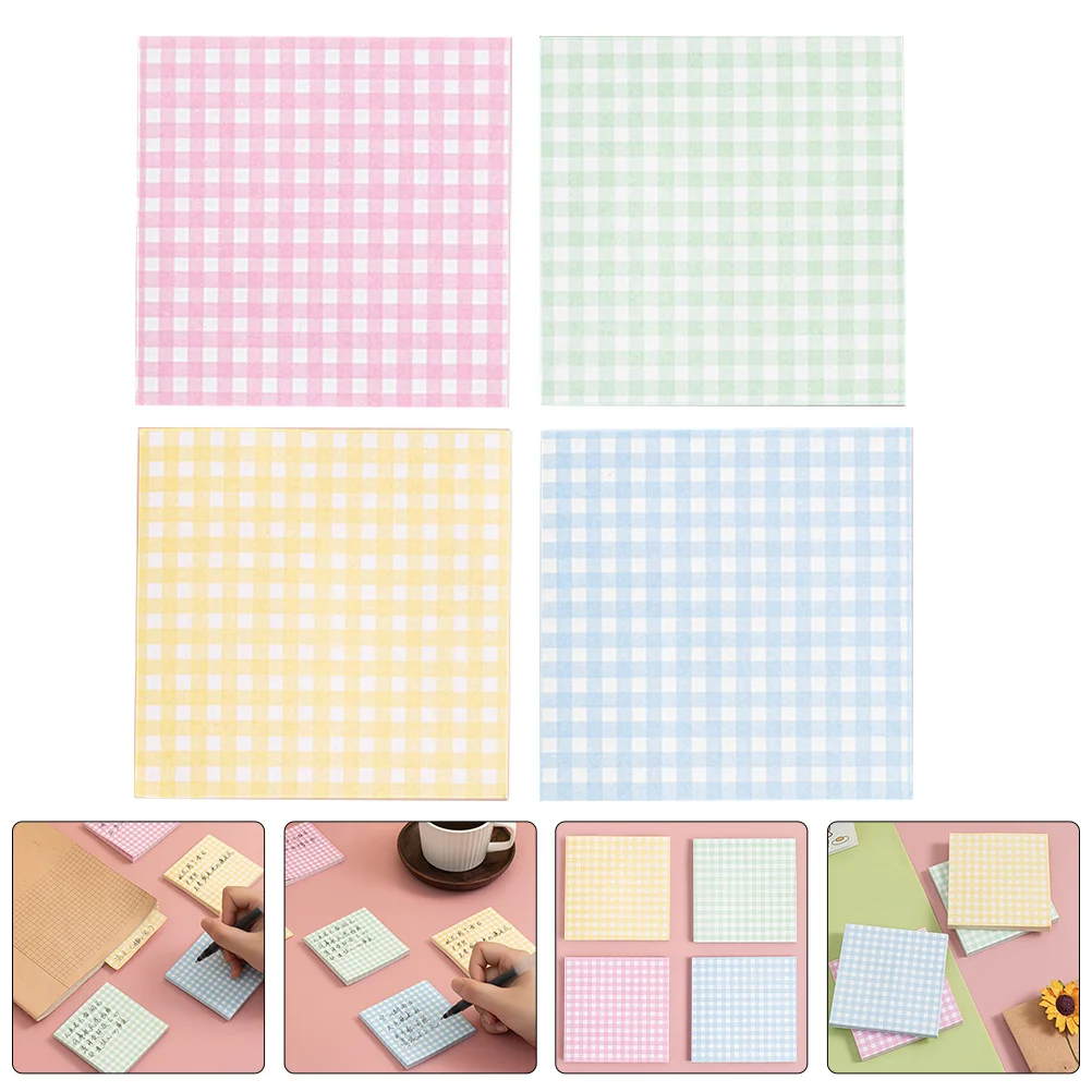 小さなメモパッド グリッドメモ帳 毎日の使用に便利な書き込み用紙 メッセージ記録パッド 学生の必需品