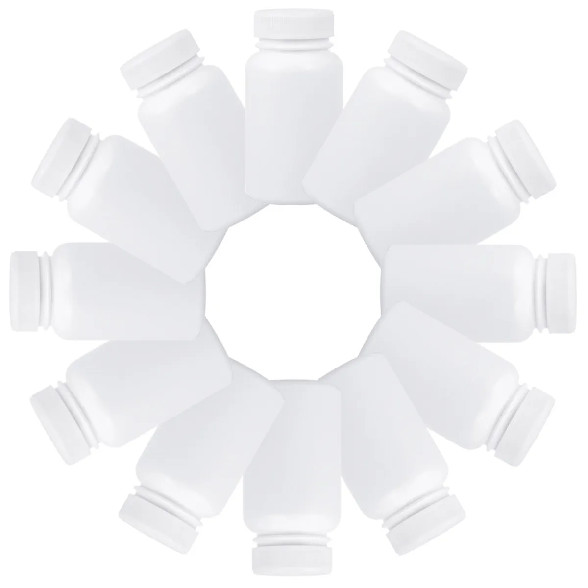 

20Pcs 50Ml Pill Container Spiral Bottle Design Easy Open Material Portable Pill Holder for Travel Capsule Bottle Bulk