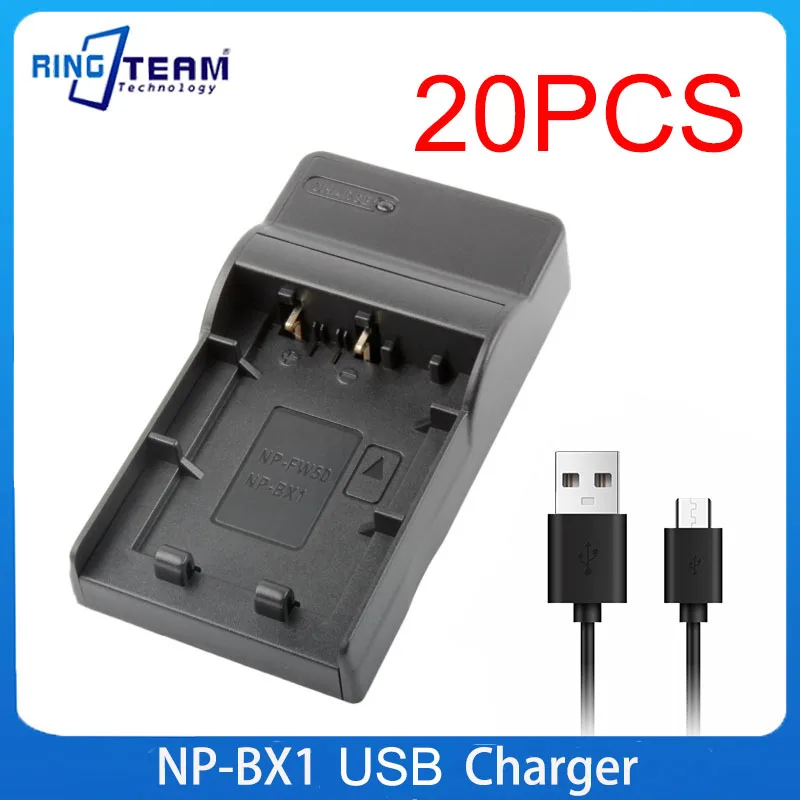 

20PCS/LOTS NP-BX1 USB Battery Charger for DSC RX1 RX100 M3 WX350 WX300 HX400 Camera