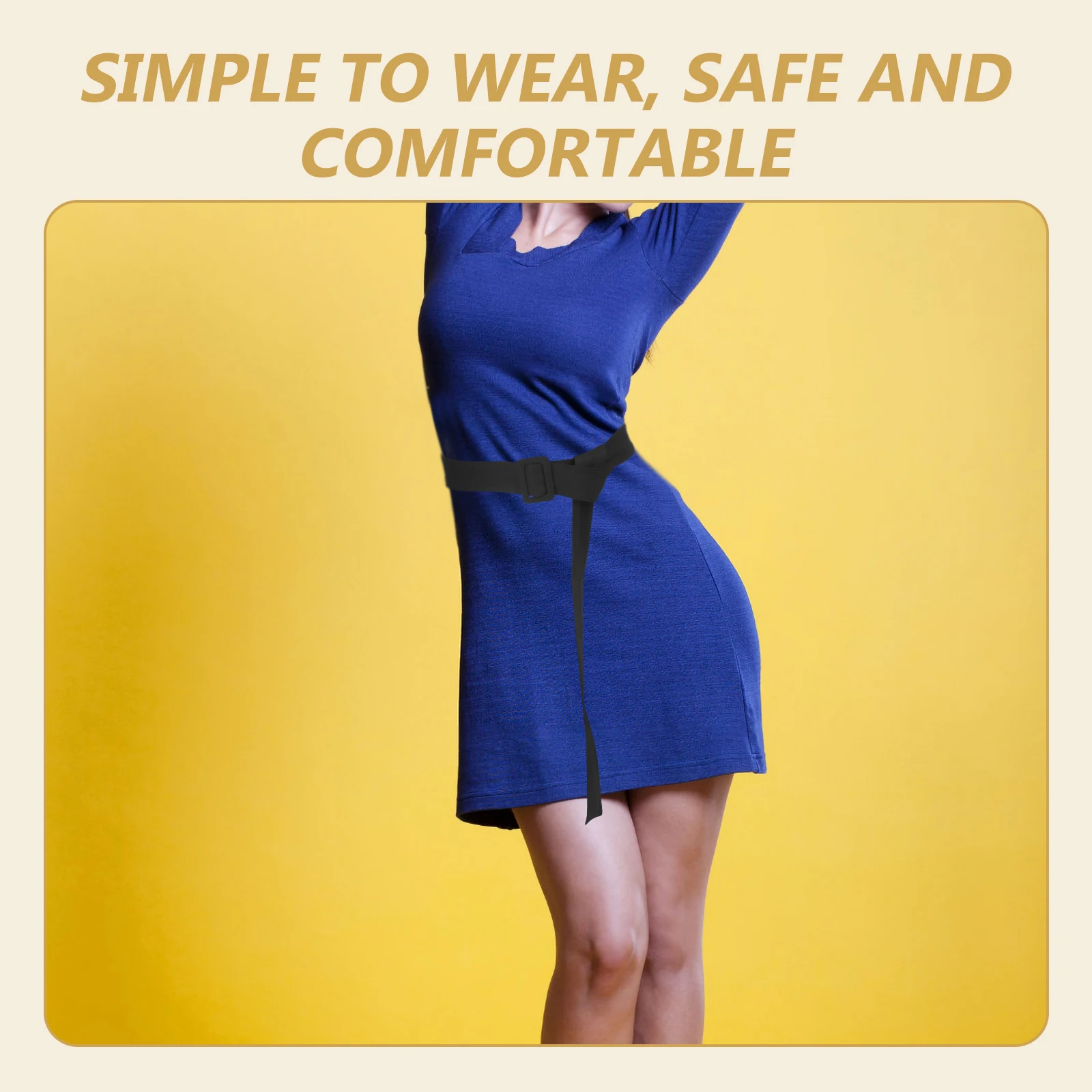 

Long Waist Fabric Women Dress Decorative Accessories Comfortable Long Matches Dresses Coat Outfits Simple Safe Exquisite Craft