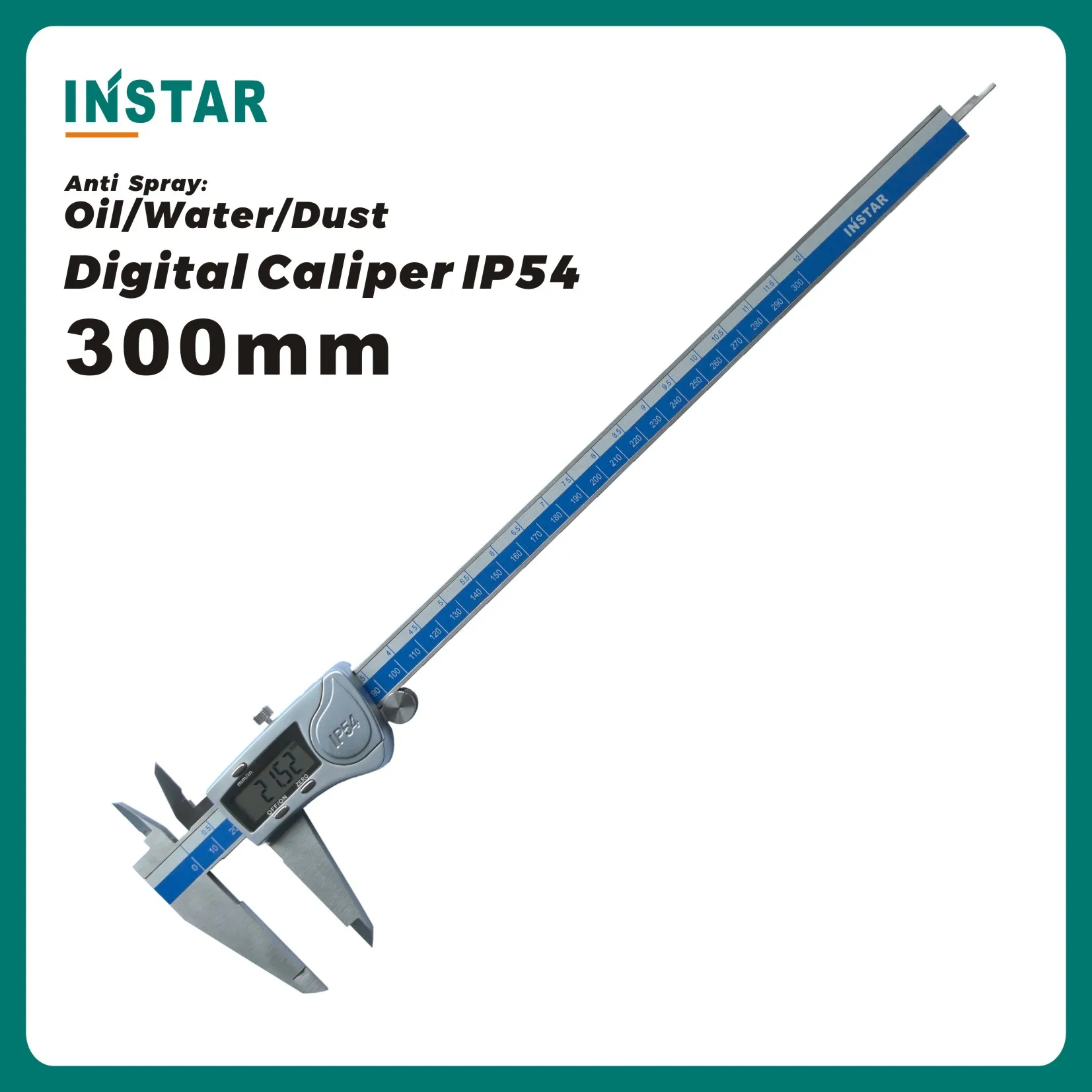 

INSTAR Digital Caliper 0-300mm Electronic Vernier Caliper 12" inch Stainless Hardened Vernier Caliper High Accuracy 0.01mm