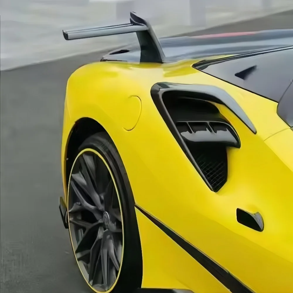 

Suitable for Ferrari 488GTB Upgrade and Modification SC Style Dry Carbon Fiber Rear air Vent Body Decoration