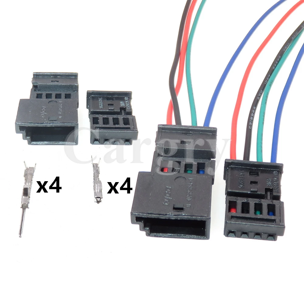 1 Set 4P 968813-1 Car Low Current Unsealed Socket 0-1452576-1 AC Assembly Automobile Dash-recorder Electric Cable Connector