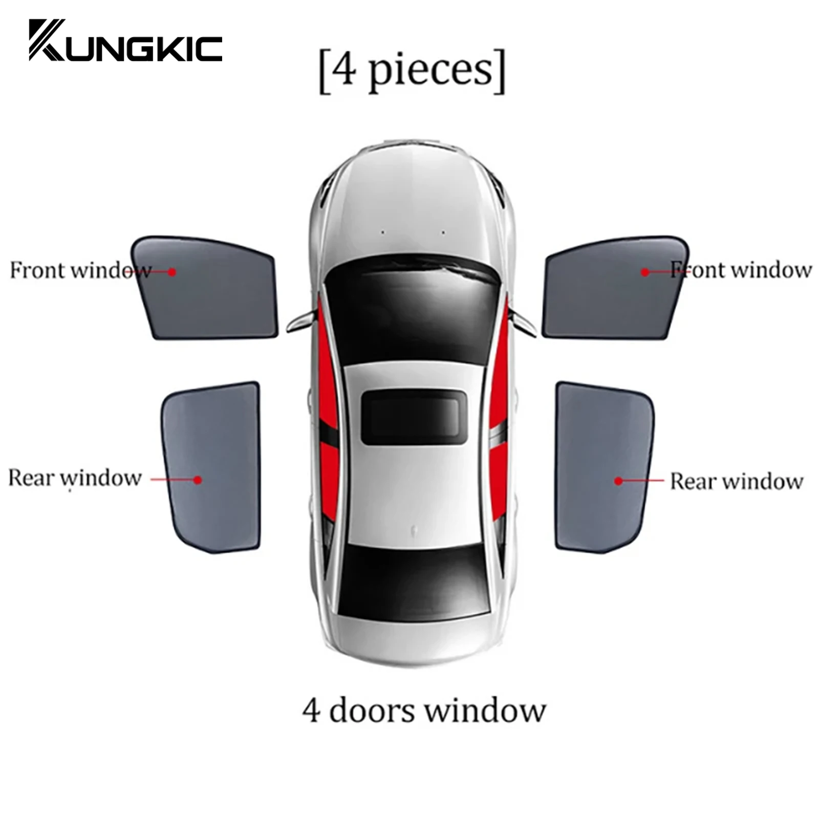 Sonnenschutzschild für Skoda Octavia 4 2020 2021 2022 2023 2024 2025 Windschutzscheiben-Blindvorhang, Sonnenschutzvisier für die Rückseite des Fensters – Detail 10