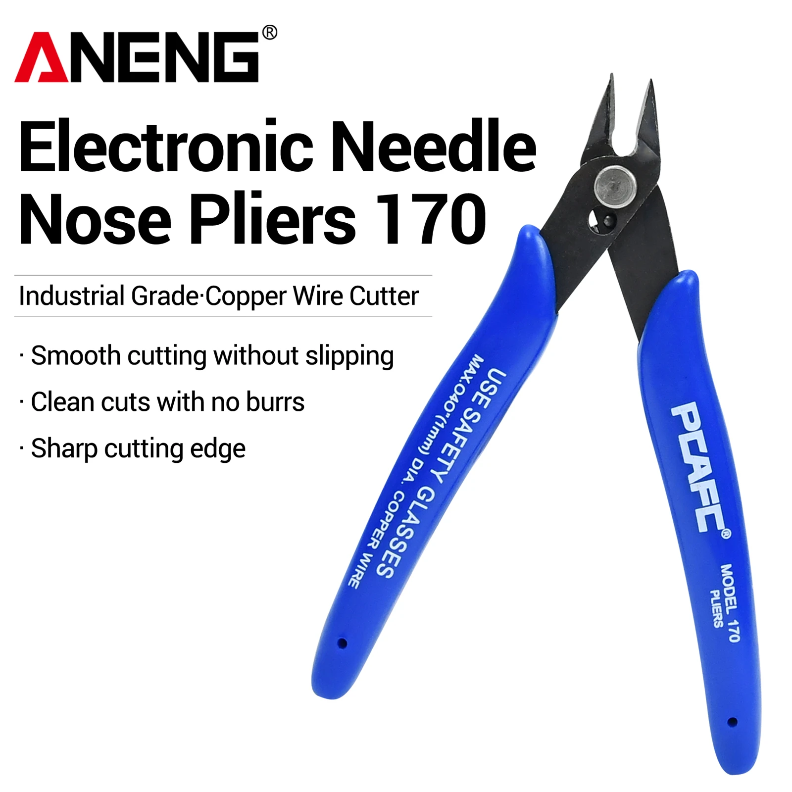ANENG multifunctional diagonal pliers electrician wire stripping pliers metal wire copper wire cutting manual maintenance tool