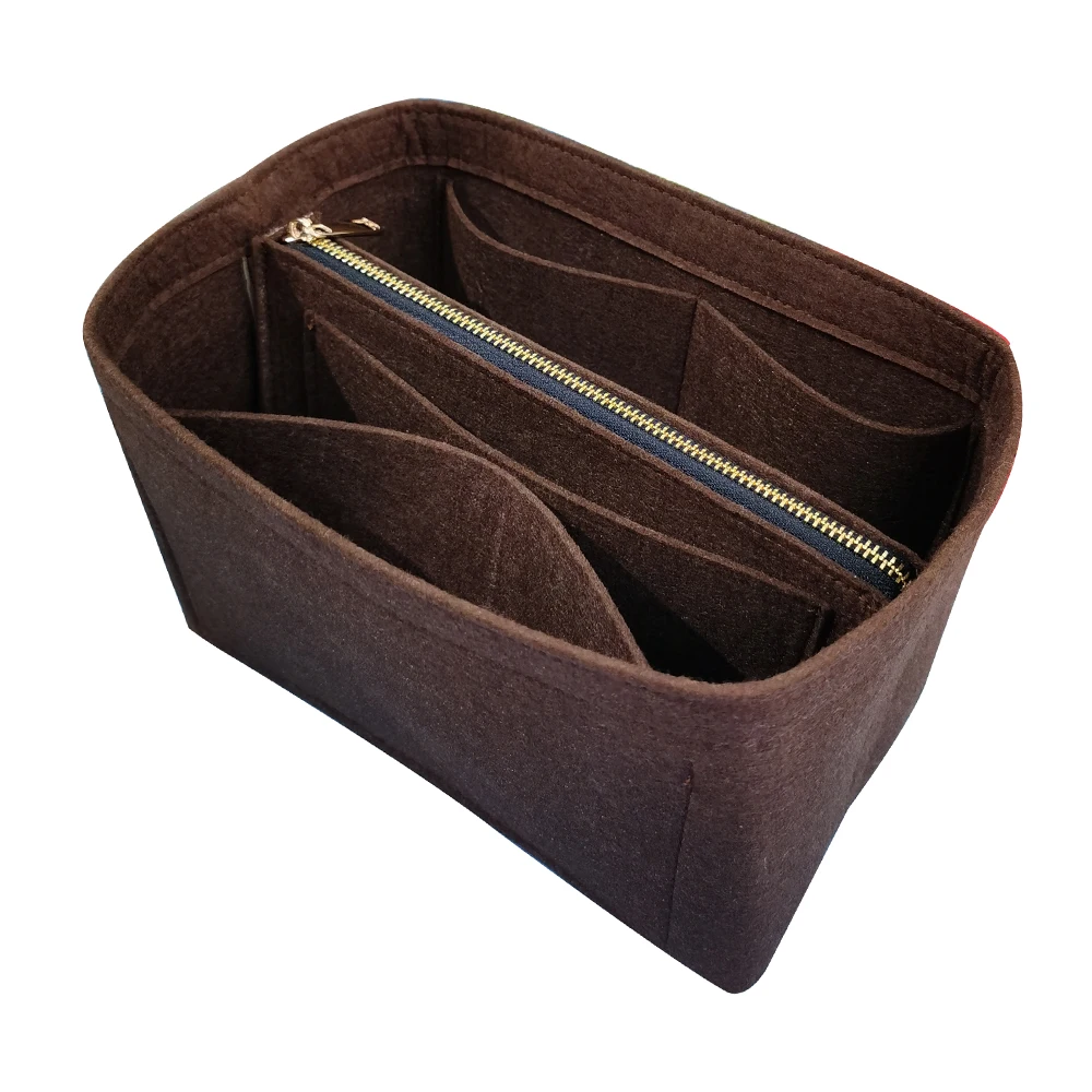 Handmade For Noe Series Noe BB Noe MM PetitNM Bucket Insert Bag Organizer Makeup Handbag Travel Inner Purse Boston Cosmetic Bags