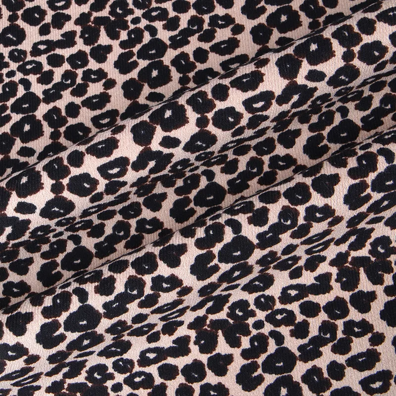 100*150cm New Autumn Winter Idyllic Small Leopard print Cotton Fabric, making Children\'s Clothing Doll Clothes cloth