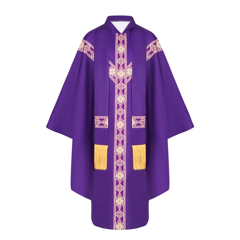 Catholic Church Mass Vestment Chasuble Priest Vintage Baggy Robe Gown Capea;2,c'4,h.