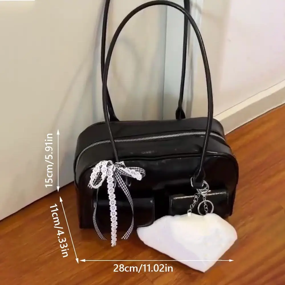 ファッションダブルハンドルショルダーバッグ大容量 Pu レザークロスボディバッグレトロスタイルの女性のハンドバッグ日常使用