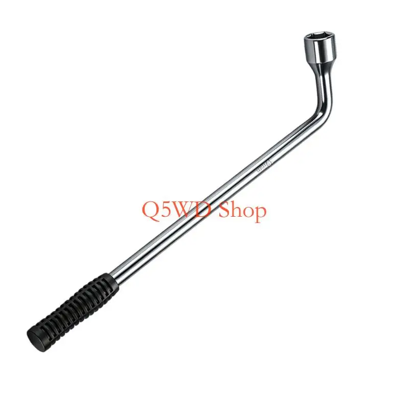 Q5WD L Shaped Tire Wrench With Plating Finish And Thickened Socket Repair Tool For Secures Fit On Various Vehicle Models
