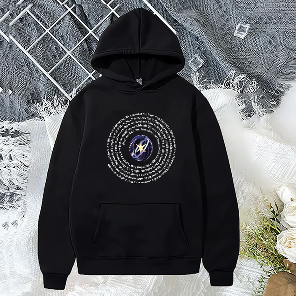 

Katseye Graphics Hoodies Men Women's fashion Autumn Winter Hip Hop streetwear Fleece Long sleeve pullovers vintage Sweatshirts