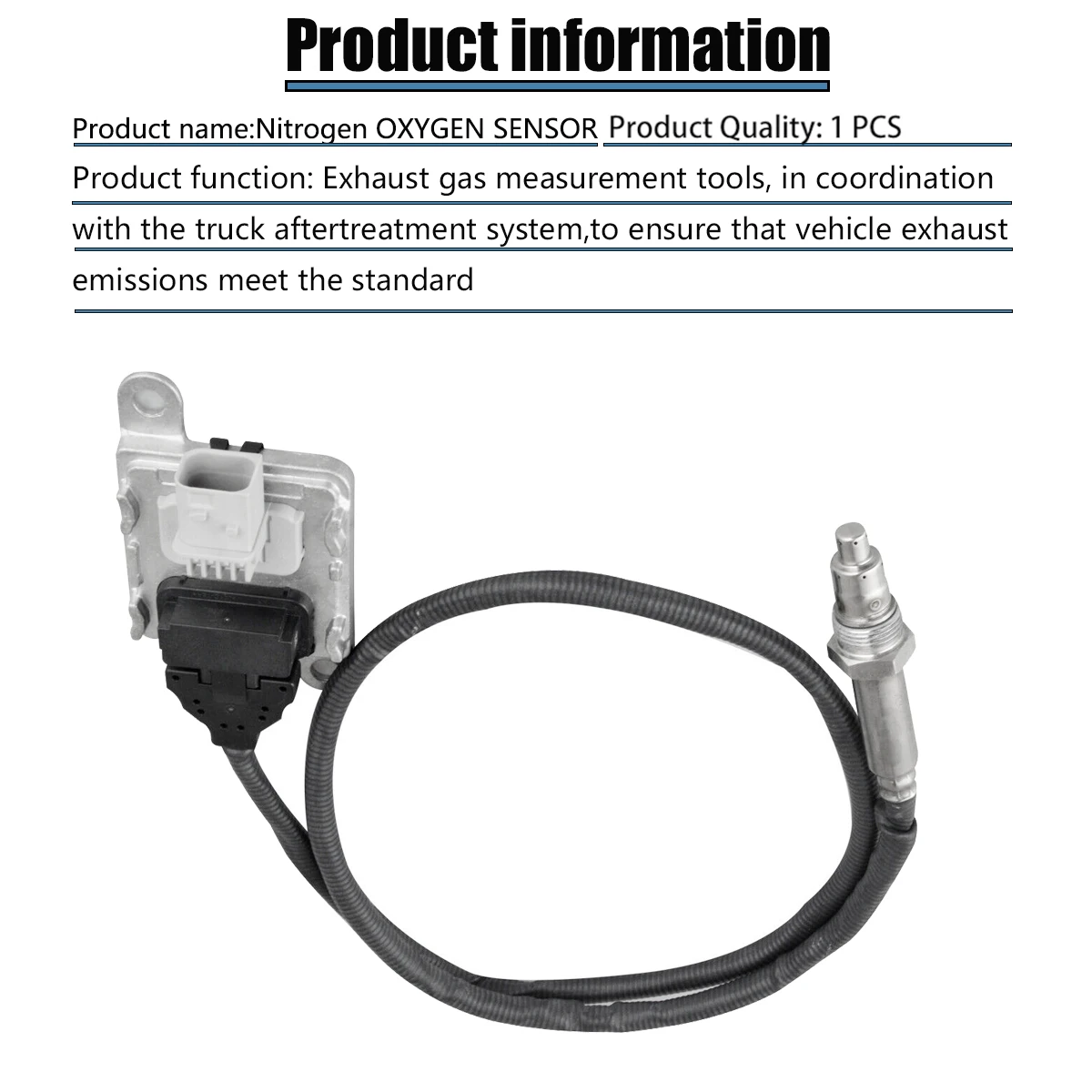 A0101532328 Nox Sensor For 2012-2019 Freightliner Cascadia 2016-2022 Western Star Engine Detroit Diesel DDE DD13 DD15