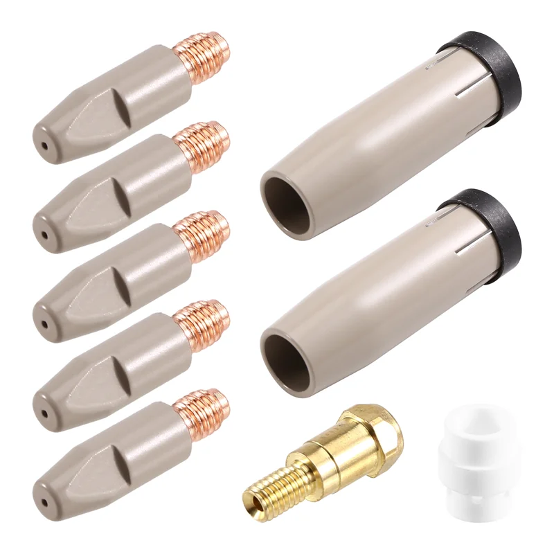 

【Hot-Selling!】9Pcs 24KD Coating Protection Nozzle 1.0Mm MIG Torch Gas Nozzle Tip Holder Of 24KD MIGMAG Welding Torch