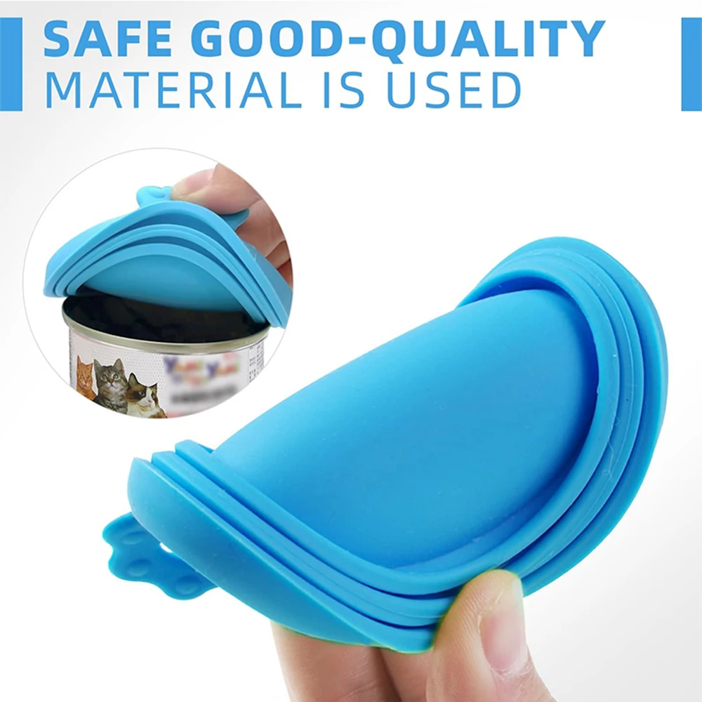 3-in-1 Silicone Can Lid Reusable Silicone Food Preservation Lid Pet Can Lid Sealed Storage Kitchen Tools Hot Selling