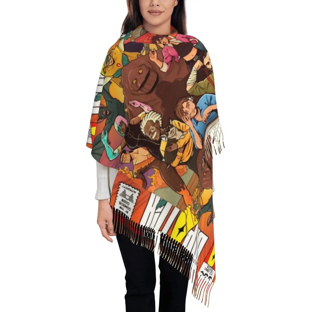 

Шали Dispatch, женские зимние длинные мягкие шарфы, супергерои, шаль из пашмины, шарфы