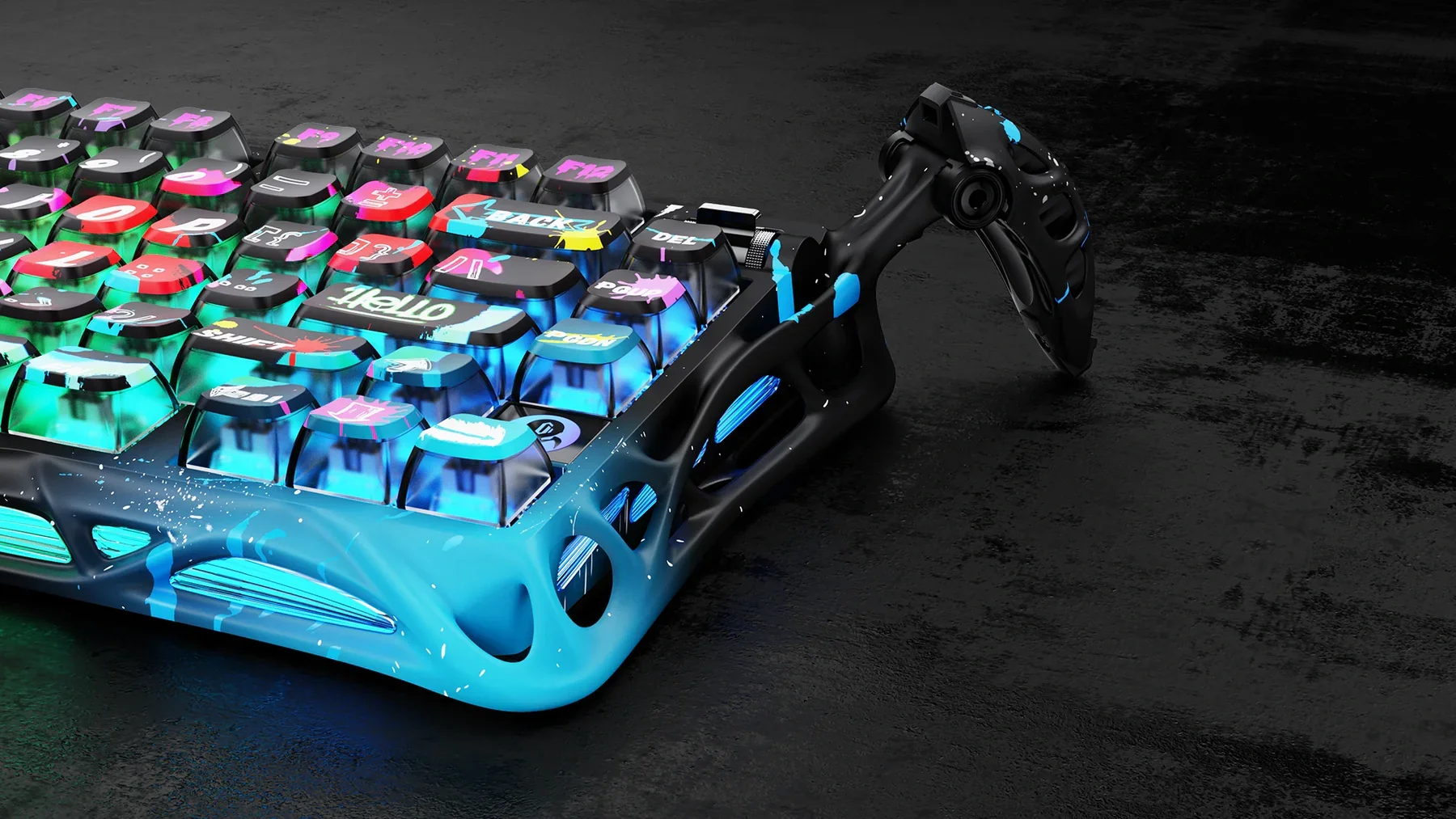 V75 Pro HE 75% Layout Gaming Keyboard, Magnetic Switch, Wired Hot Swap USB-C Programmable Dual Zone RGB