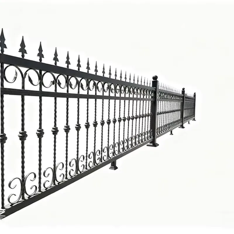 High strength hot-dip galvanized steel fence outdoor custom security fence