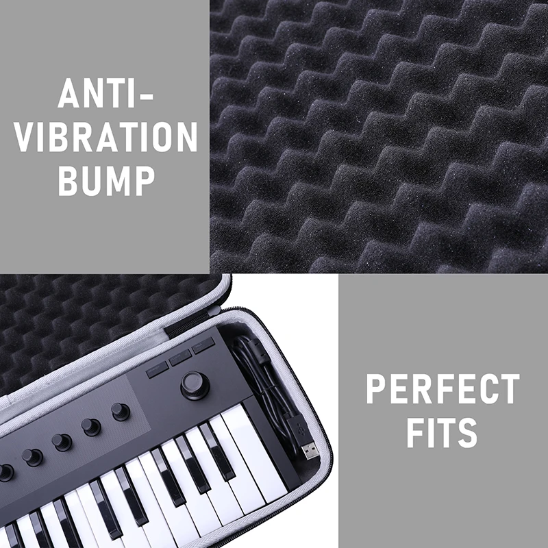 XANAD EVA Hard Case for Native Instruments Komplete Kontrol M32 Controller Keyboard Travel Protective Carrying Storage Bag