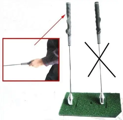 A99 golf Swing Trainer Stick Warm up Practice Club - Improves Grip and Swing Path for Left Handed Golfer