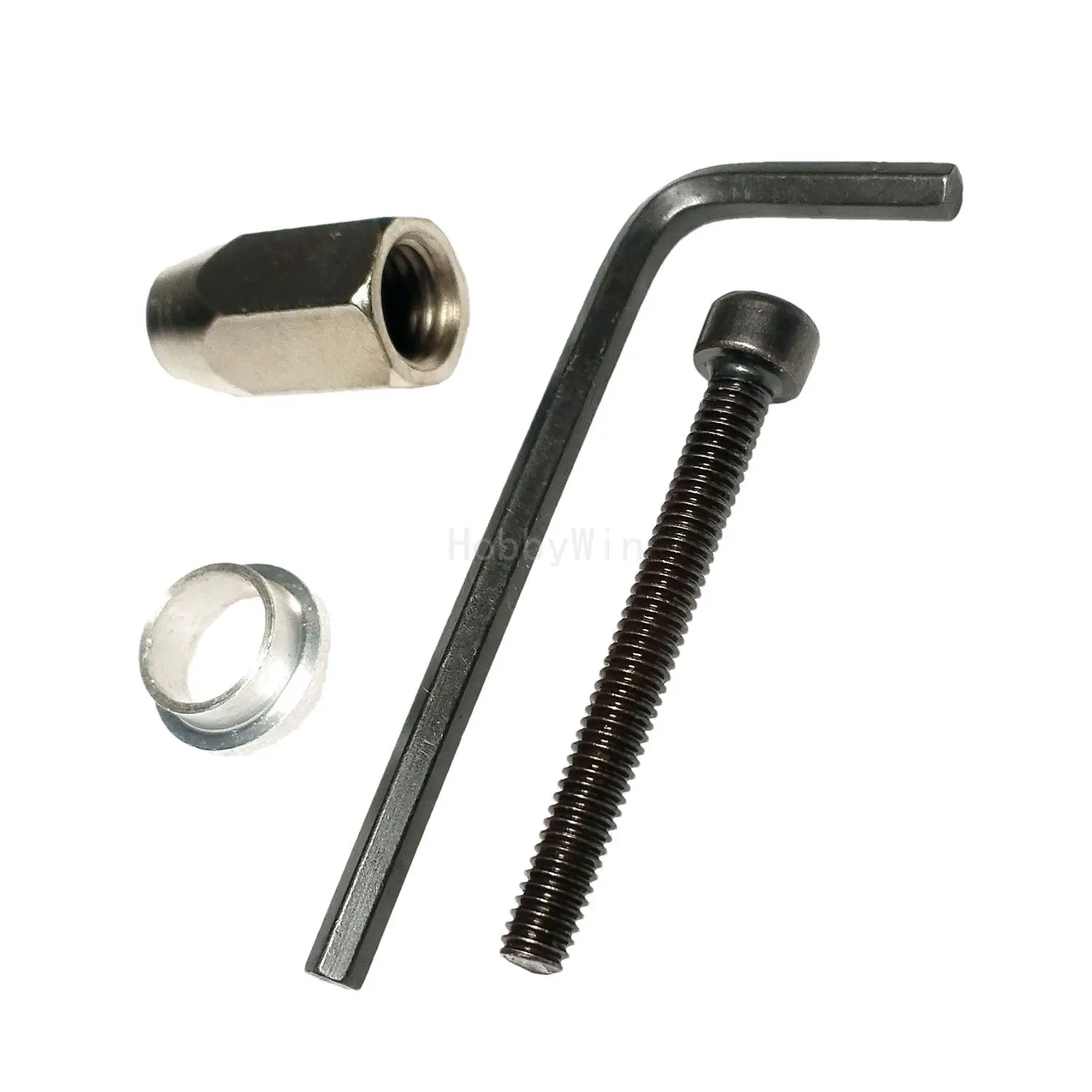Hex Nut 8mm & Screw 4x25mm for 2.75in Nitro Spinner for Hobby RC Airplane Trainer Warbird Sporter Aircraft