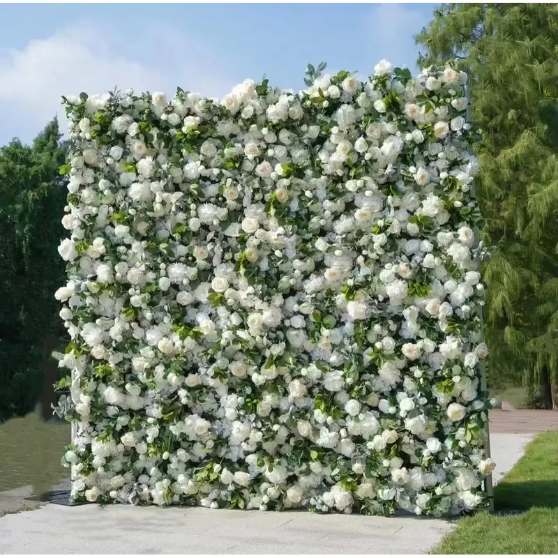 Indoor Decor Hedge Fakes Grass Plant Panel Green Wall Backdrop Panel Hanging Artificial Plant Leaves Grass Wall