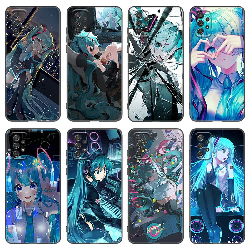 Cute H-Hatsune M-Miku Phone Case For Samsung A13 A22 A24 A32 A71 4G A33 A34 A35 A52 A53 A54 A55 A73 5G A12 A14 A23 A31 A50 A51