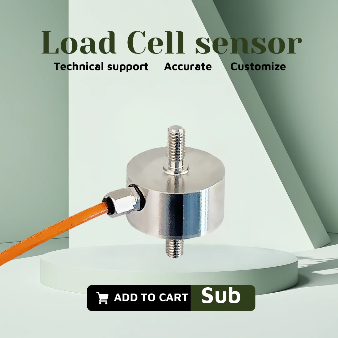 BENGBUZZYQ Tension Rod Load Cell 0-5000KG Stainless Steel High Precision Force Sensor for Automation Industrial Weighing Robotic