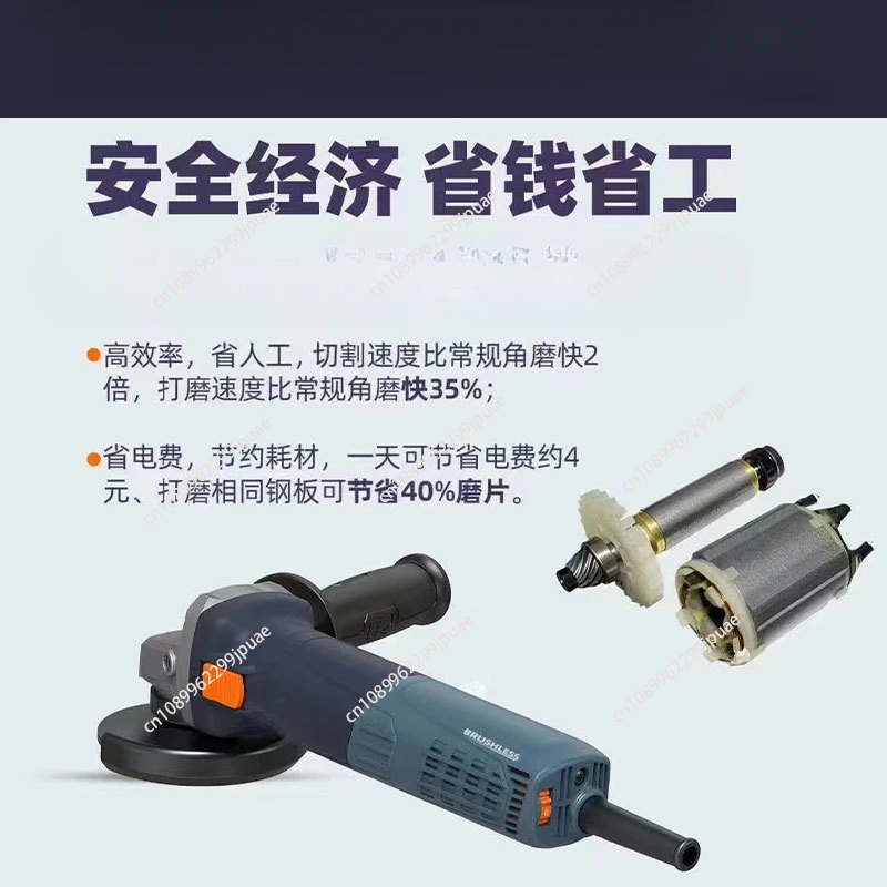 Heavy Duty 220V AC Brushless Angle Grinder for Tile Stone Cutting