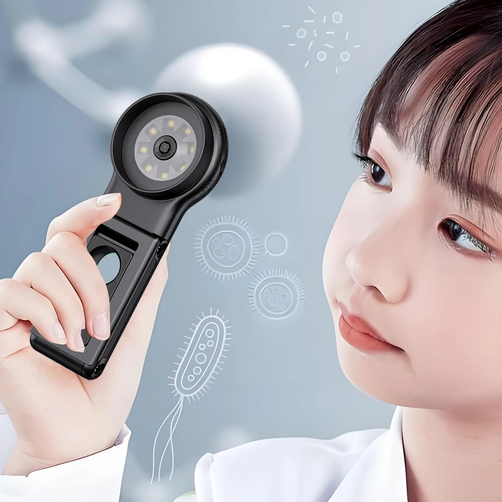 

500X портативный ручной микроскоп 2-дюймовый IPS экран HD электронная лупа для монет 2-мегапиксельная камера для микроскопа для ремонта ювелирных изделий и часов