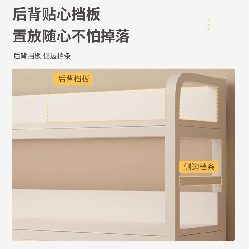 منظم مكتب الطالب متعدد الوظائف رف تخزين رف الكتب من الحديد المطاوع متعدد الطبقات #3