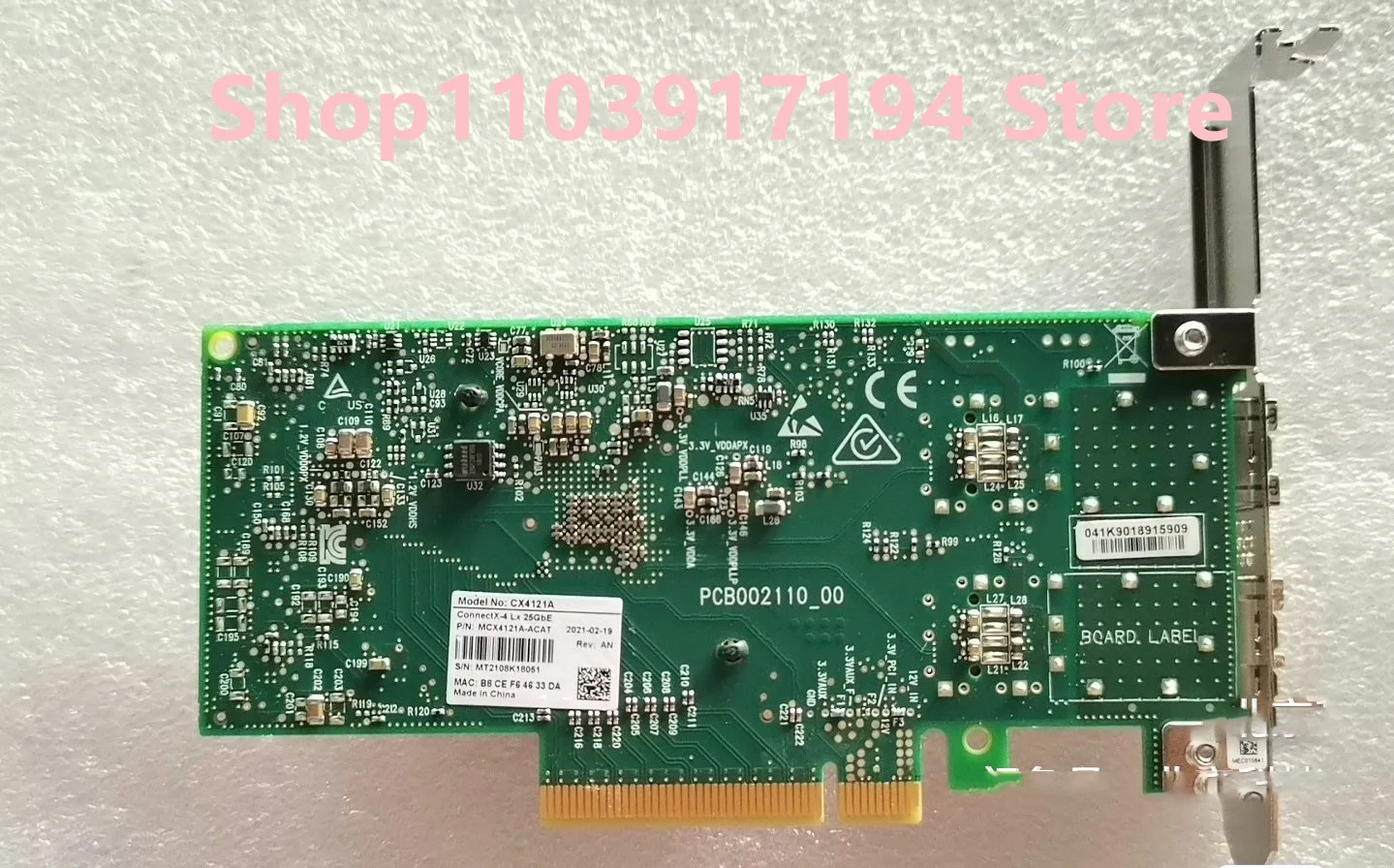 FOR Mellanox MCX4121A-ACAT 25G network card ConnectX-4L CX4121A PCI-E