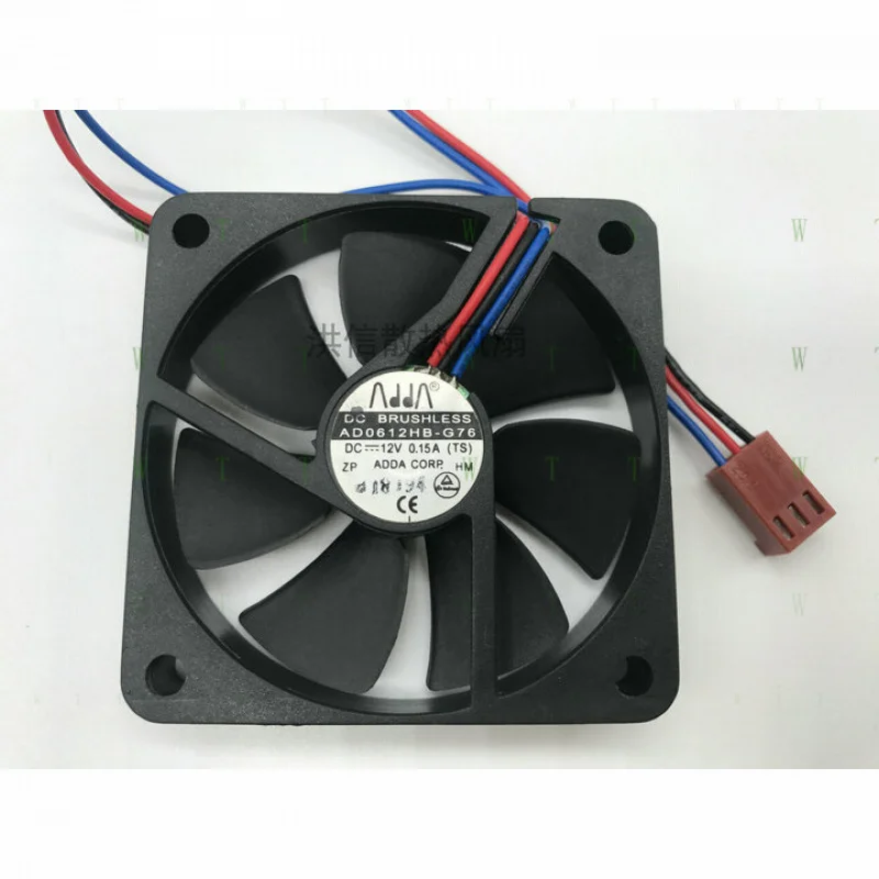 H 1 pcs   ADDA  Fan  AD0612HB-G76  DC12V 0.15A 6010  6CM  3 Pin