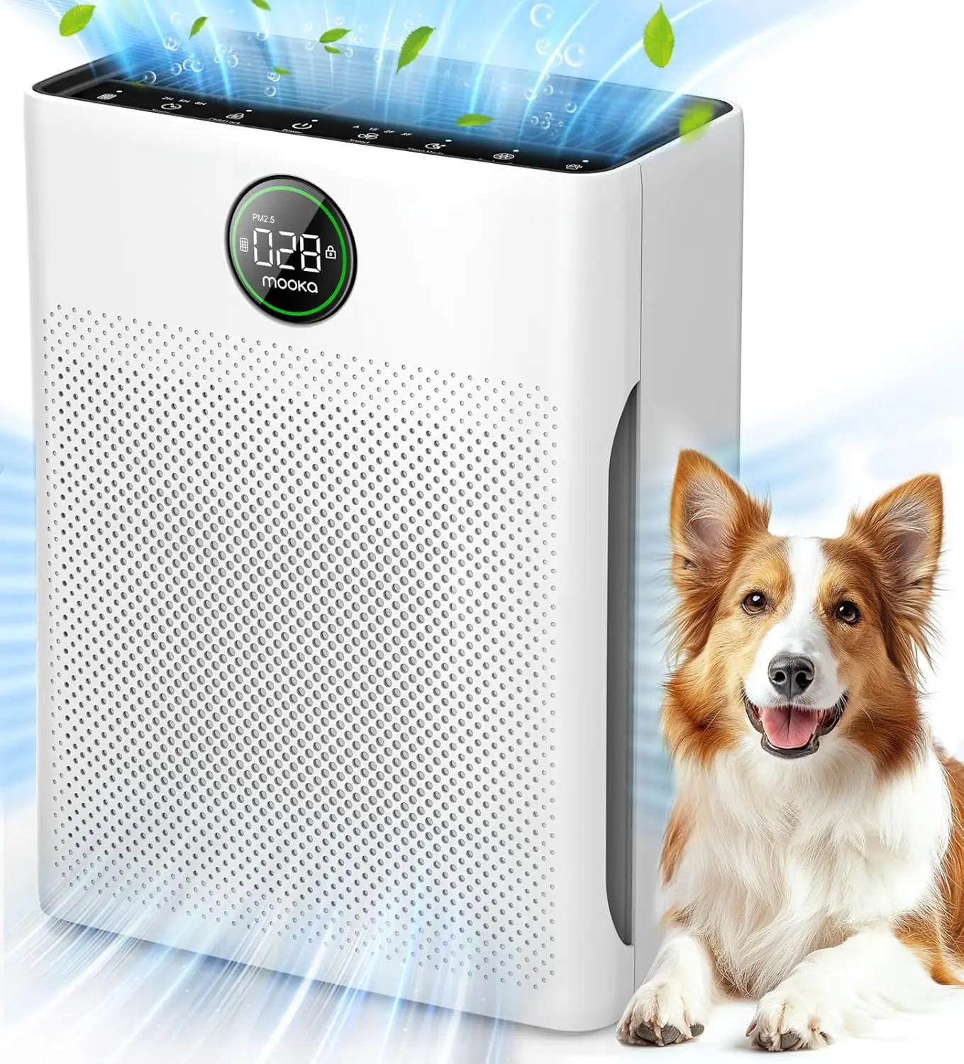 Air Purifiers for Home Large Room up to 2200sq.ft, Air purifier for Home Pets with Washable Filter