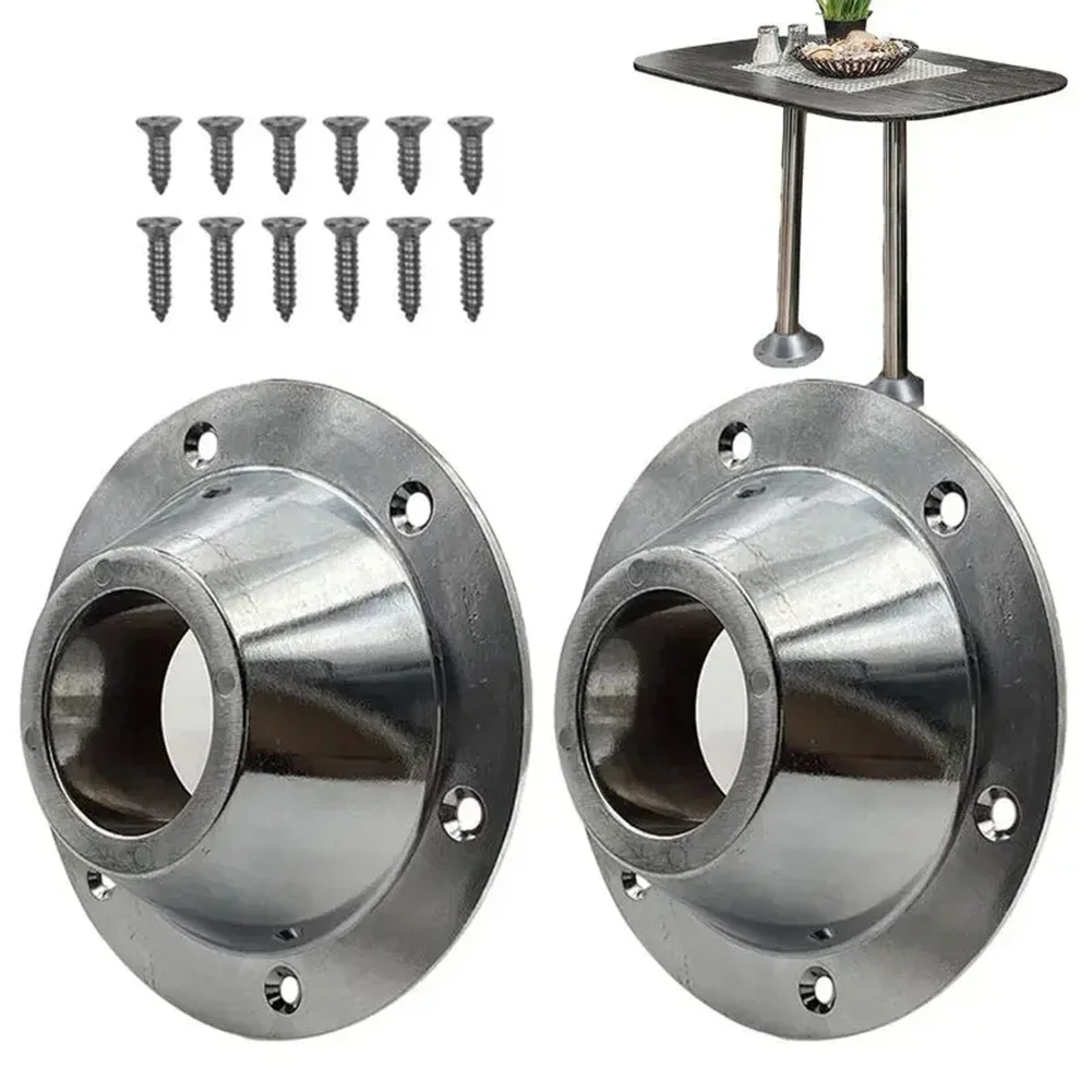 Package Content Aluminum Pedestal Aluminum Pedestal Quick Installation Fitments For RV Very Practical Long Screws